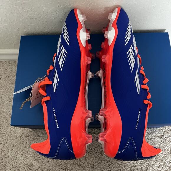 Adidas Predator PRO FG Soccer Cleats Shoes Blue IF6330 Mens Size 10.5 NWT - Picture 6 of 9